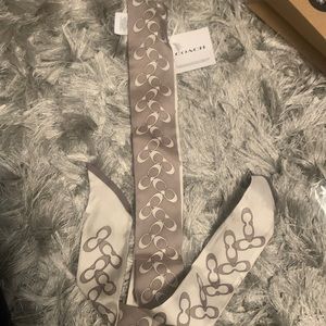 Authentic Coach silk scarf . Reversible. Brand new